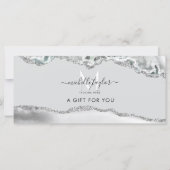 Modern Monogram Beauty Makeup Elegant Voucher (Voorkant)