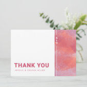 Modern Monogram - Bedankt - Kaart (Staand voorkant)