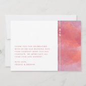 Modern Monogram - Bedankt - Kaart (Achterkant)