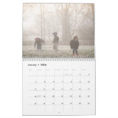 Modern Monogram Black Photo Kalender (Jan 2026)