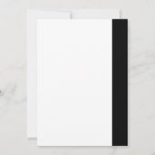 Modern Monogram Black White Wedding Invite Kaart (Achterkant)