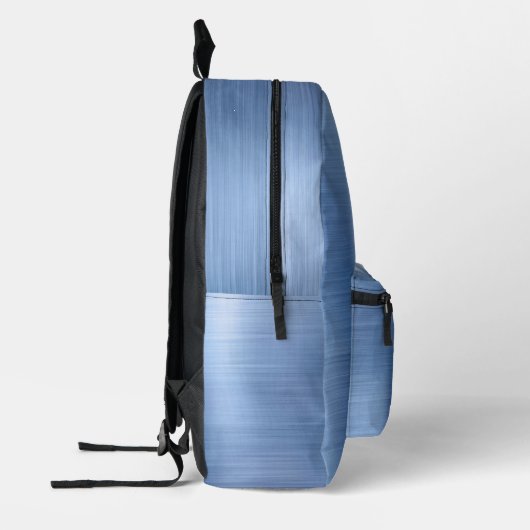 Modern Monogram blauw Bedrukte Rugzak (Links)