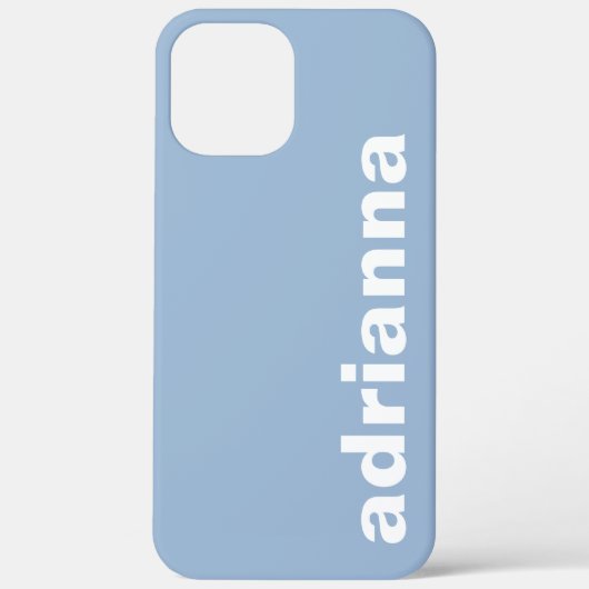 Modern Monogram Blauw Case-Mate iPhone Case (Achterkant)