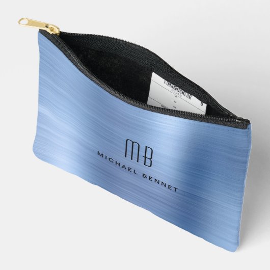 Modern Monogram blauw Etui (Open)