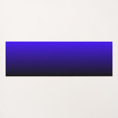 Modern Monogram blauw gradiënt - Houndstooth Patro Yogamat (Achterkant (horizontaal))