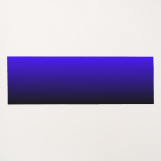 Modern Monogram blauw gradiënt - Houndstooth Patro Yogamat (Achterkant (horizontaal))