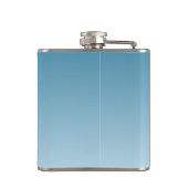 Modern Monogram blauw Heupfles (Achterkant)