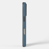 Modern Monogram | Blauwe Streep iPhone 16 Hoes (Achterkant / Rechts)