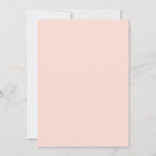 Modern Monogram Blush Pink Lines Abstracte kunst Bedankkaart (Achterkant)