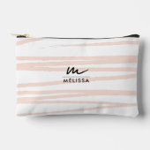 Modern Monogram Blush Pink Lines Abstracte kunst Etui (Voorkant)