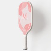 Modern Monogram Blush Pink | wilde-bloemdoedels Pickleball Paddle (Links)