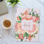 Modern Monogram Blush Roze Bloemen Boeket iPad Air Cover<br><div class="desc">Ontdek de perfecte mix van elegantie en moderniteit met onze Monogram Blush Pink Floral Bouquet iPad Air Cover voor vrouwen.</div>