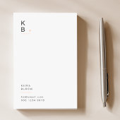 Modern Monogram Blush Roze Vrouwelijk Post-it® Notes