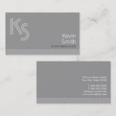 Modern Monogram Bodybuilding Visitekaartje (Voorkant / Achterkant)