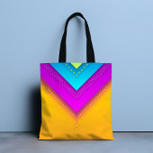 Modern Monogram Boho Geometric Chic Tote Bag
