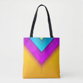 Modern Monogram Boho Geometric Chic Tote Bag (Voorkant)