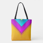 Modern Monogram Boho Geometric Chic Tote Bag (Achterkant)
