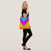 Modern Monogram Boho Geometric Chic Tote Bag (Op model)