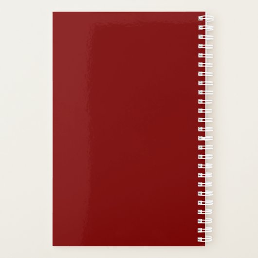 Modern Monogram Bourgondië Reizen Planner (Achterkant)