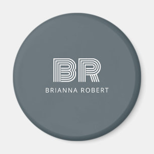 Modern Monogram Branding Logo Stijlvolle Trendy Na Magneet