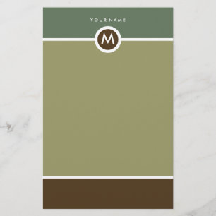 Modern Monogram briefpapier - zakelijk of persoonl