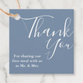 Modern Monogram Bruiloft Dank u Vrijgezellenfeest Bedankjes Labels (Voorkant)