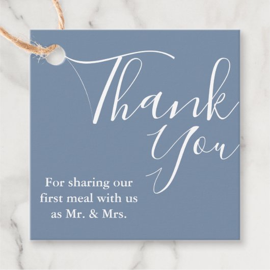 Modern Monogram Bruiloft Dank u Vrijgezellenfeest Bedankjes Labels (Voorkant)