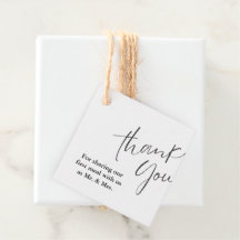 Modern Monogram Bruiloft Dank u Vrijgezellenfeest