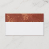Modern Monogram - Bruin Marmer Visitekaartje (Achterkant)