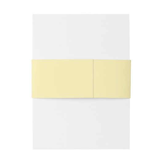 Modern Monogram Butter Yellow Wedding Uitnodigingen Wikkel (Achterkant Voorbeeld)