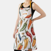 Modern Monogram Chili Peppers Patroon Schort (Insitu)