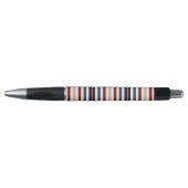 Modern Monogram Chique Gestreept Pen (Voorkant)