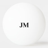Modern Monogram Classic Gepersonaliseerde Initiale Pingpongbal (Voorkant)