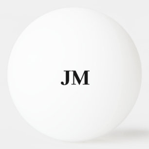 Modern Monogram Classic Gepersonaliseerde Initiale Pingpongbal