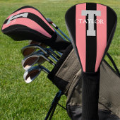 Modern Monogram Custom Pink Golfheadcover