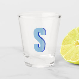 Modern Monogram Custom Shot Glass Gift Shot Glas