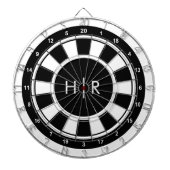 Modern Monogram Dartbord (Voorkant)