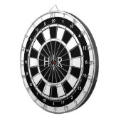 Modern Monogram Dartbord (Voorkant Rechts)