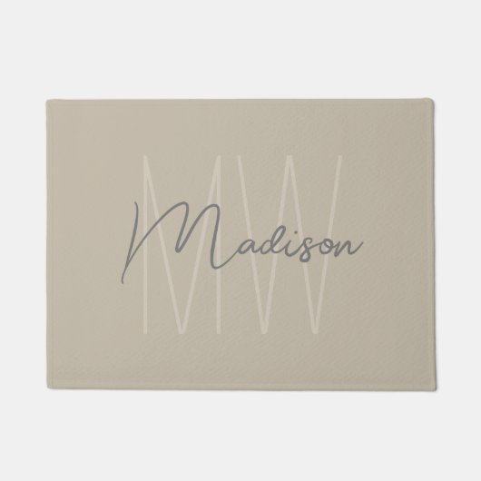 Modern Monogram Deurmat (Voorkant)