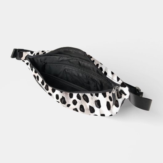 Modern Monogram Dierlijke Huid Luipaard Patroon Heuptasje (Open)