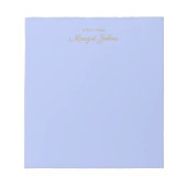 Modern Monogram Eenvoudig en Stijlvol Notitieblok (Voorkant)