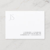 Modern Monogram Eenvoudig Ontwerp Elegante Sjabloo Visitekaartje (Achterkant)