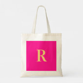 Modern monogram eenvoudig tote bag (Achterkant)