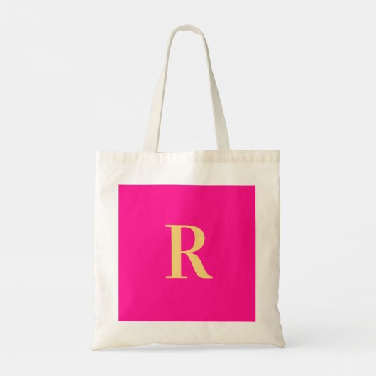 Modern monogram eenvoudig tote bag (Achterkant)