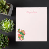 Modern Monogram Eenvoudige Stijlvolle Retro Padden Notitieblok