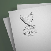 Modern Monogram Ei Carton Zelfinktende Stempel