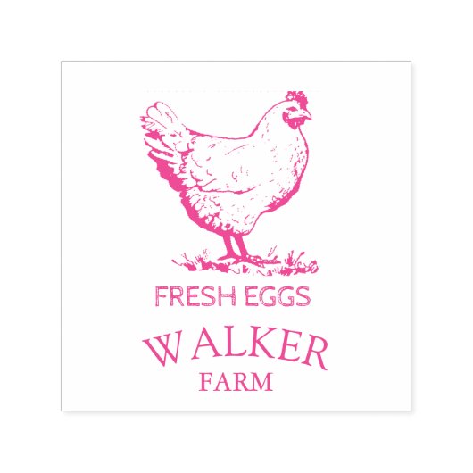 Modern Monogram Ei Carton Zelfinktende Stempel (Design)