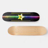 Modern Monogram Electrifying Skateboard met ster (Horizontaal)
