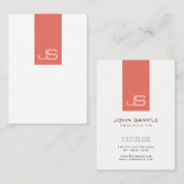 Modern Monogram Elegant Design Sjabloon Visitekaartje (Voorkant / Achterkant)