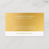 Modern Monogram Elegant Gold Sjabloon Professional Visitekaartje (Achterkant)